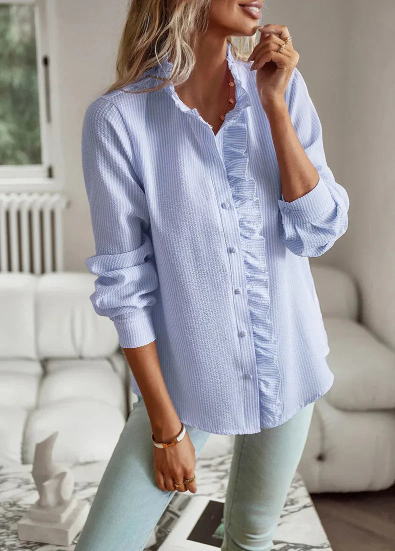 Ingrid | Elegante Bluse mit Rüschendesign