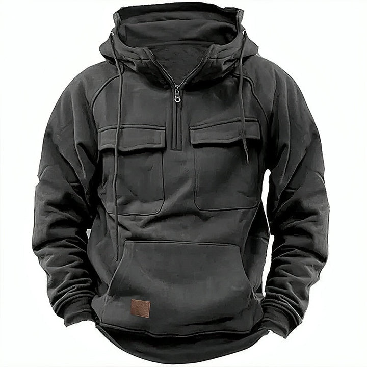 Francis | Kapuzenpullover mit Taschen und Reißverschluss
