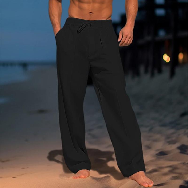 Erik | Leichte Leinenhose in Unifarbe