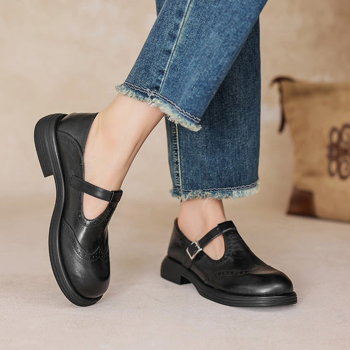 Elsie | T-Riemen-Lederschuh