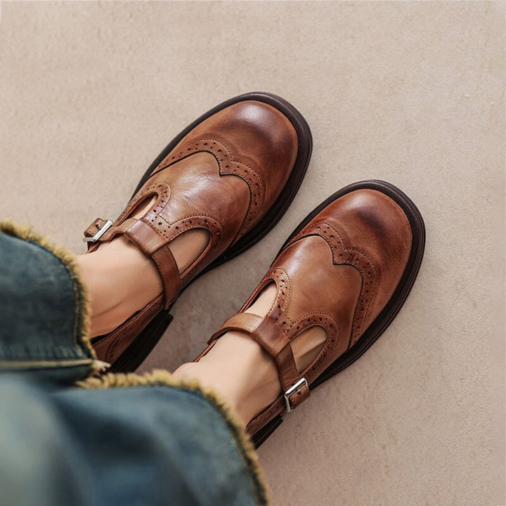 Elsie | T-Riemen-Lederschuh