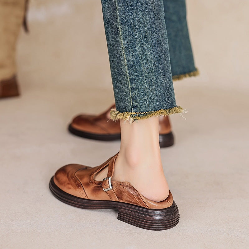 Elsie | T-Riemen-Lederschuh