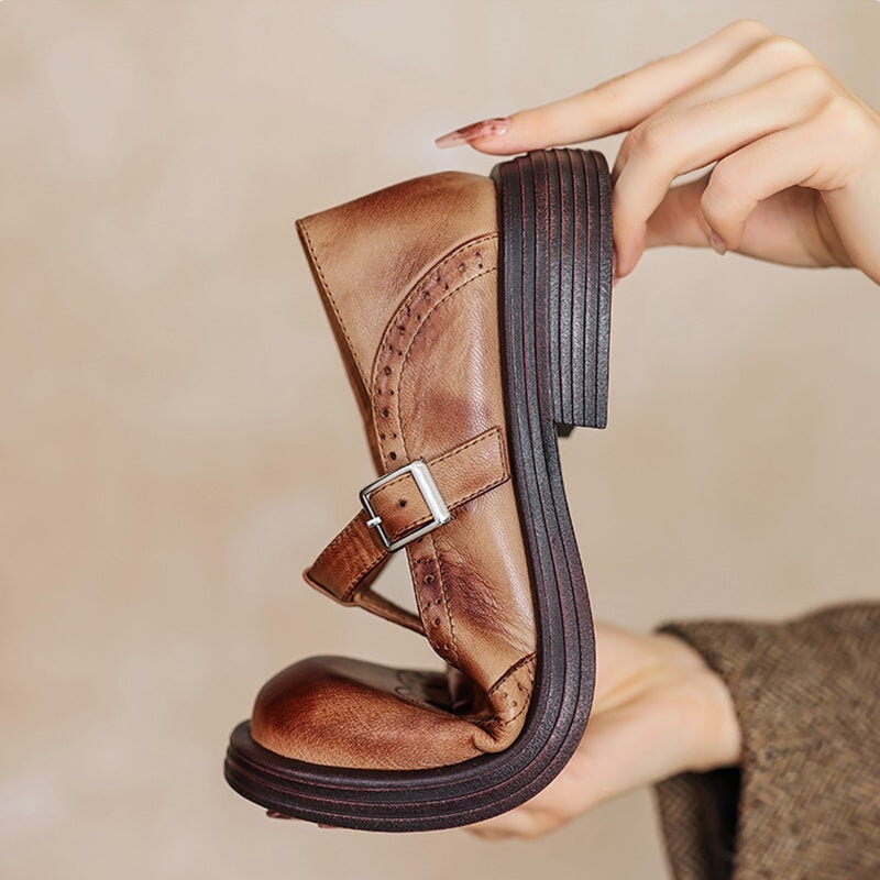 Elsie | T-Riemen-Lederschuh