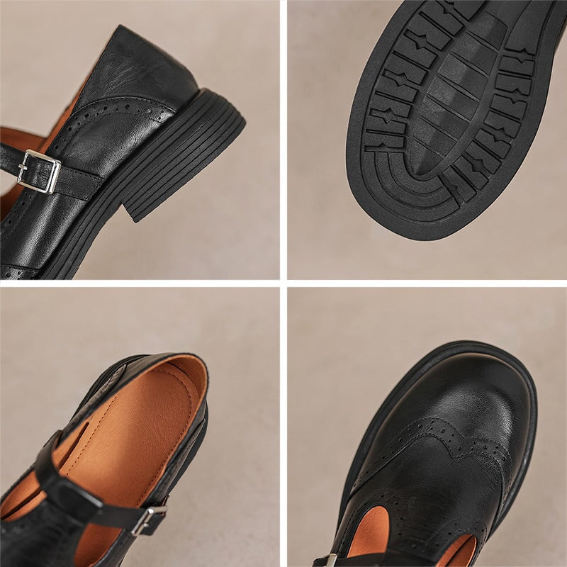Elsie | T-Riemen-Lederschuh