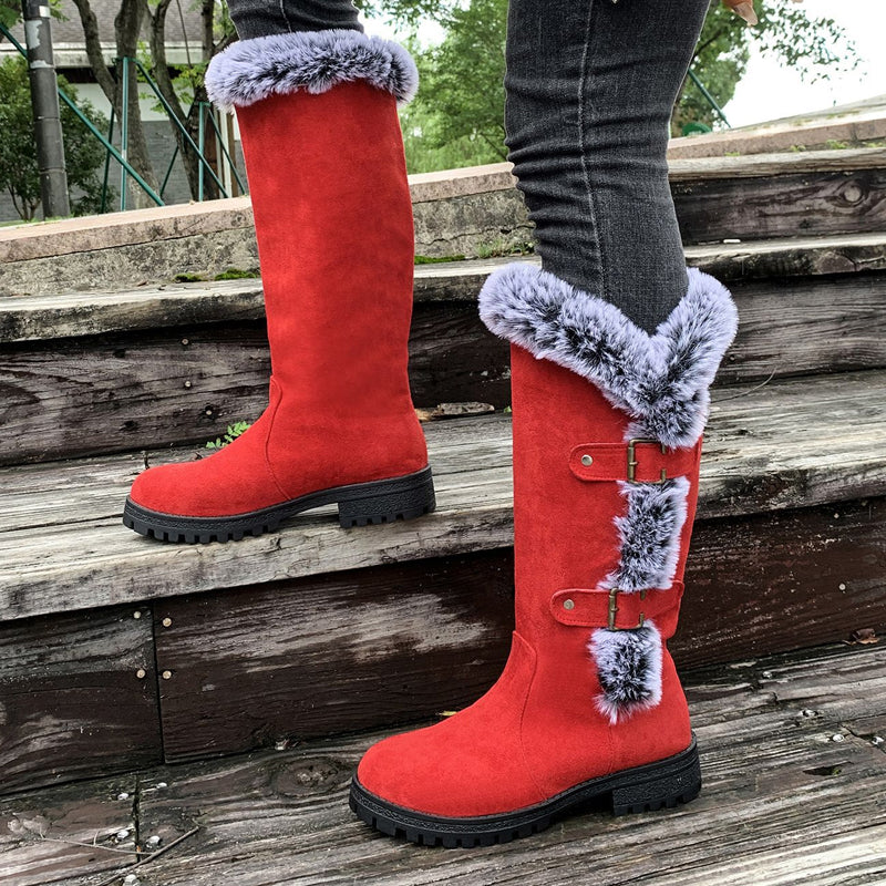 Mona | Kniehohe Wildleder-Winterstiefel
